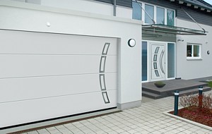 matching sectional garage door and front door